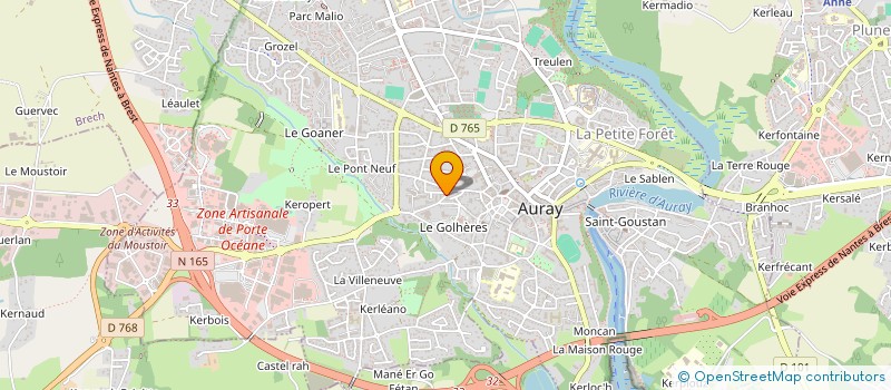 localisation de l'entreprise MONSIEUR JACQUES HAMON à AURAY