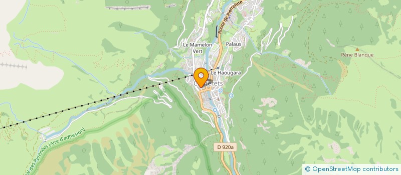 localisation de l'entreprise MONSIEUR JACQUES HELE  CAUTERETS