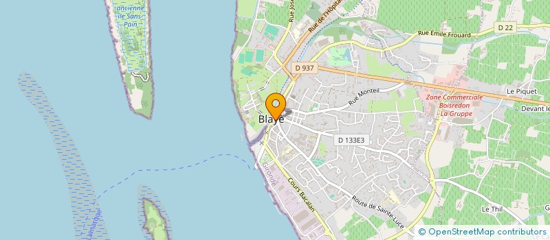 localisation de l'entreprise MONSIEUR JACQUES HELFRICK à BLAYE