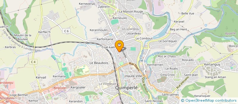 localisation de l'entreprise MONSIEUR JACQUES HELOU  QUIMPERLE