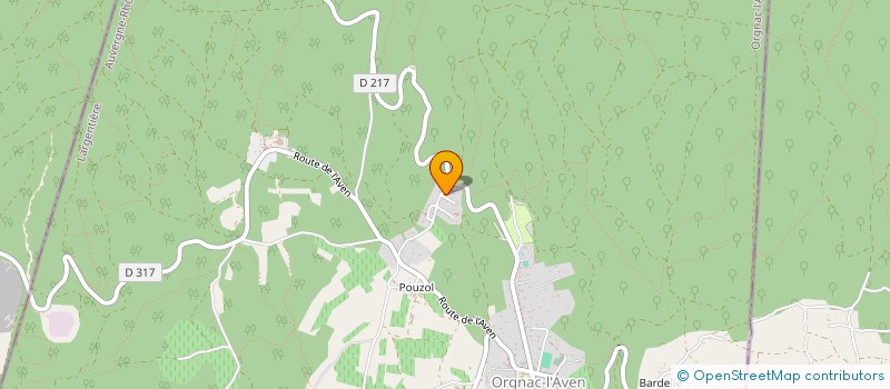 localisation de l'entreprise MONSIEUR JACQUES HENAUT  ORGNAC-L'AVEN