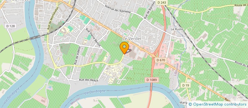 localisation de l'entreprise MONSIEUR JACQUES HENOCQUE  LIBOURNE