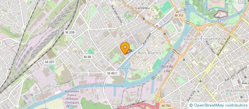 localisation de l'entreprise MONSIEUR JACQUES-HENRI VANHAMME à LILLE