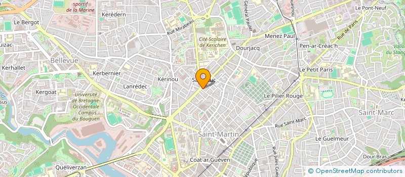 localisation de l'entreprise MONSIEUR JACQUES HENRY à BREST