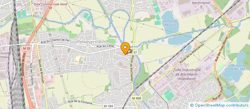 localisation de l'entreprise MONSIEUR JACQUES HERRMANN  SOUFFELWEYERSHEIM