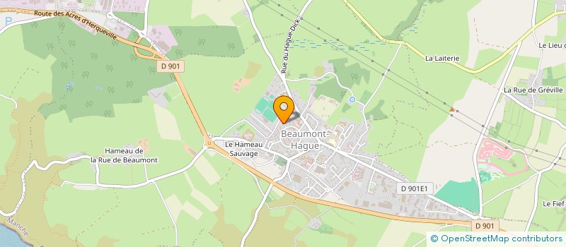 localisation de l'entreprise MONSIEUR JACQUES HERRY  LA HAGUE