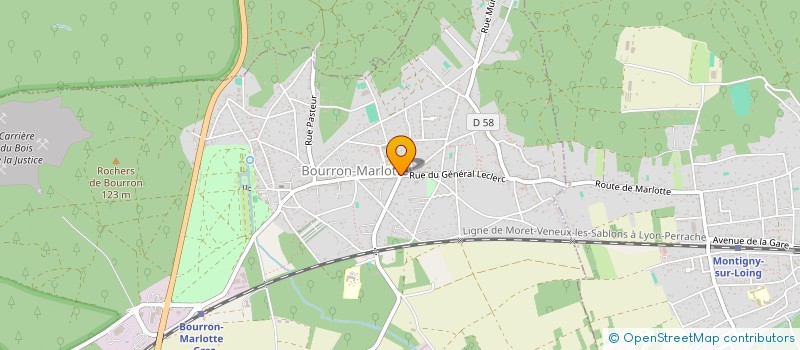 localisation de l'entreprise MONSIEUR JACQUES HERTER  BOURRON-MARLOTTE