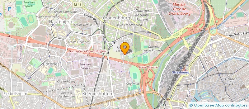 localisation de l'entreprise MONSIEUR JACQUES HERTH  STRASBOURG