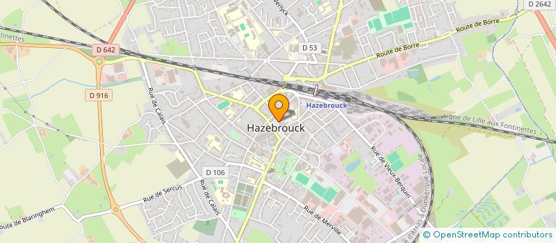 localisation de l'entreprise MONSIEUR JACQUES HOCHART  HAZEBROUCK