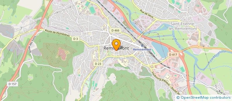 localisation de l'entreprise MONSIEUR JACQUES HOCQUARD  REMIREMONT