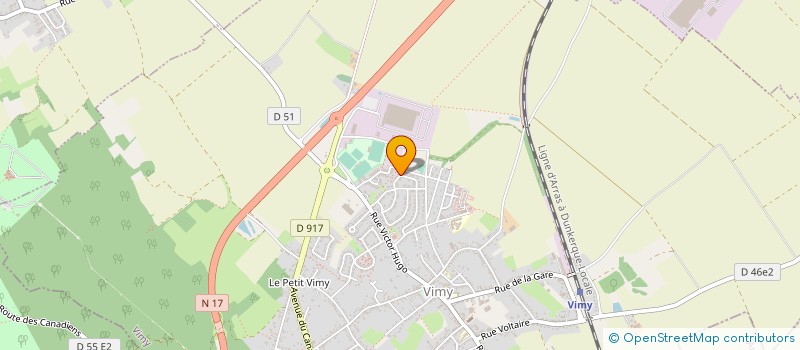 localisation de l'entreprise MONSIEUR JACQUES HOFFMANN  VIMY