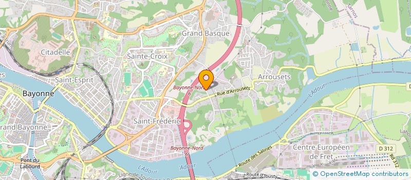 localisation de l'entreprise MONSIEUR JACQUES HUALDE  BAYONNE