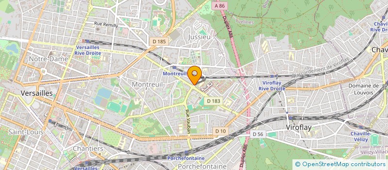 localisation de l'entreprise MONSIEUR JACQUES HUANG à VERSAILLES