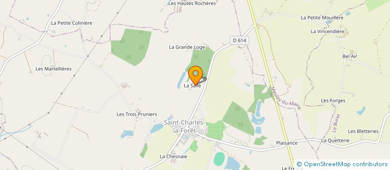 localisation de l'entreprise MONSIEUR JACQUES HUBERT  SAINT-CHARLES-LA-FORET