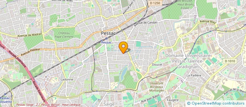 localisation de l'entreprise MONSIEUR JACQUES HUBERT à PESSAC
