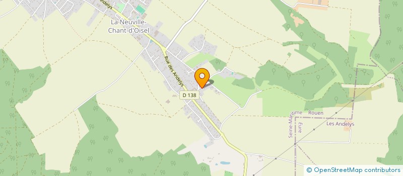 localisation de l'entreprise MONSIEUR JACQUES HUE  LA NEUVILLE-CHANT-D'OISEL