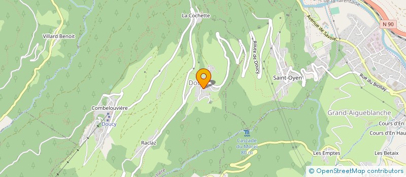 localisation de l'entreprise MONSIEUR JACQUES HUMBERT  LES AVANCHERS-VALMOREL