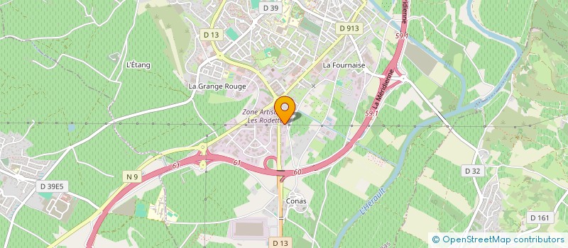 localisation de l'entreprise MONSIEUR JACQUES HURTADO  PEZENAS