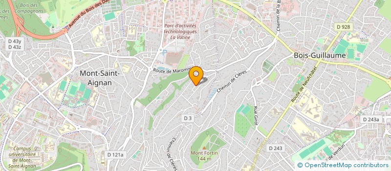 localisation de l'entreprise MONSIEUR JACQUES HUSSENET  MONT-SAINT-AIGNAN