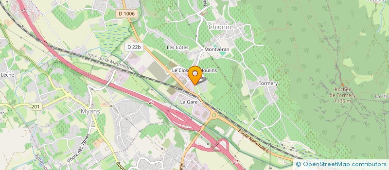 localisation de l'entreprise MONSIEUR JACQUES HYVERT  CHIGNIN