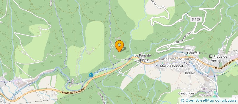 localisation de l'entreprise MONSIEUR JACQUES ICHER  LABASTIDE-ROUAIROUX