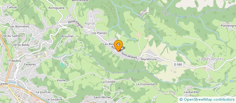 localisation de l'entreprise MONSIEUR JACQUES IZOULET  FIRMI