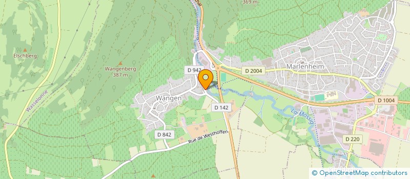 localisation de l'entreprise MONSIEUR JACQUES JAEGER  WANGEN