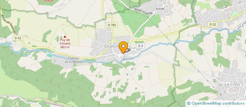 localisation de l'entreprise MONSIEUR JACQUES JAUBOURG  CHANONAT