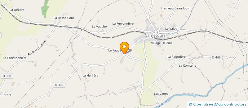 localisation de l'entreprise MONSIEUR JACQUES JEANNE  CAMETOURS