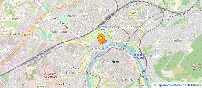 localisation de l'entreprise MONSIEUR JACQUES JEGOU  BESANCON