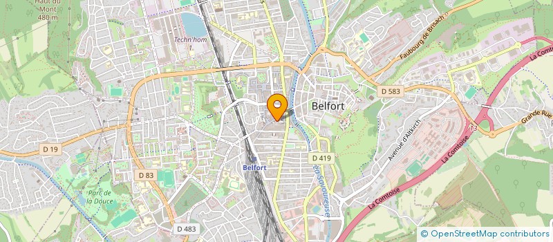 localisation de l'entreprise MONSIEUR JACQUES JEHLEN  BELFORT