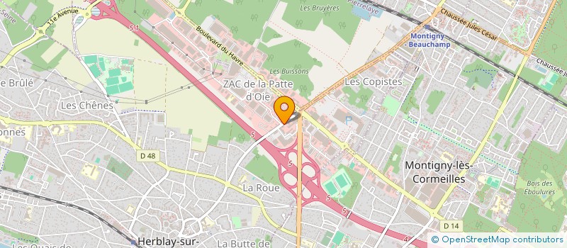 localisation de l'entreprise MONSIEUR JACQUES JEUFFRAULT  HERBLAY-SUR-SEINE