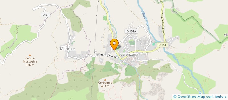 localisation de l'entreprise MONSIEUR JACQUES JOANENC  CALENZANA