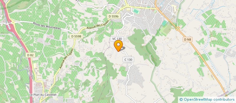 localisation de l'entreprise MONSIEUR JACQUES JORDAN  LE BEAUSSET