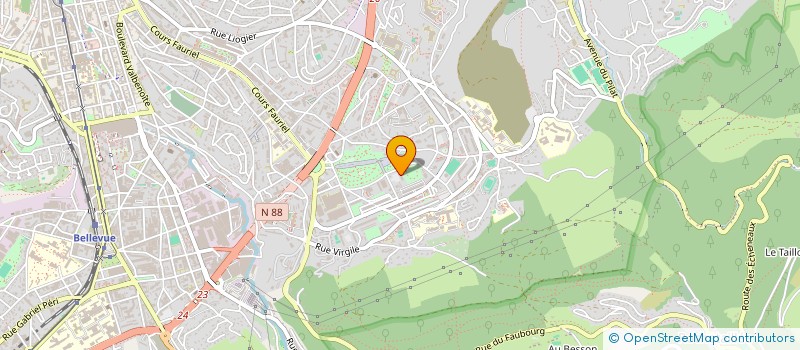 localisation de l'entreprise MONSIEUR JACQUES JOSEPH FERNANDEZ  SAINT-ETIENNE