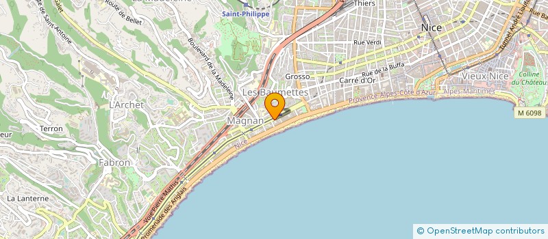 localisation de l'entreprise MONSIEUR JACQUES JOUFFROY à NICE