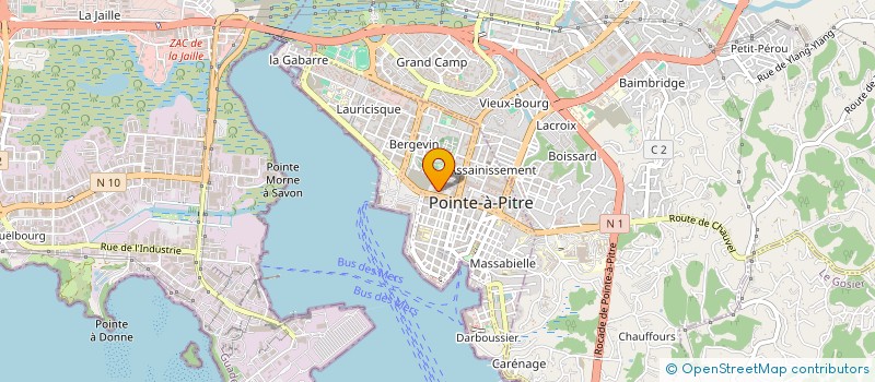 localisation de l'entreprise MONSIEUR JACQUES JUDITH  POINTE A PITRE