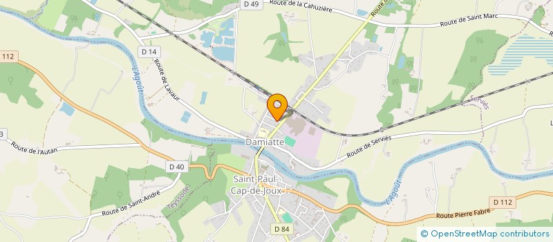 localisation de l'entreprise MONSIEUR JACQUES JULIA  DAMIATTE