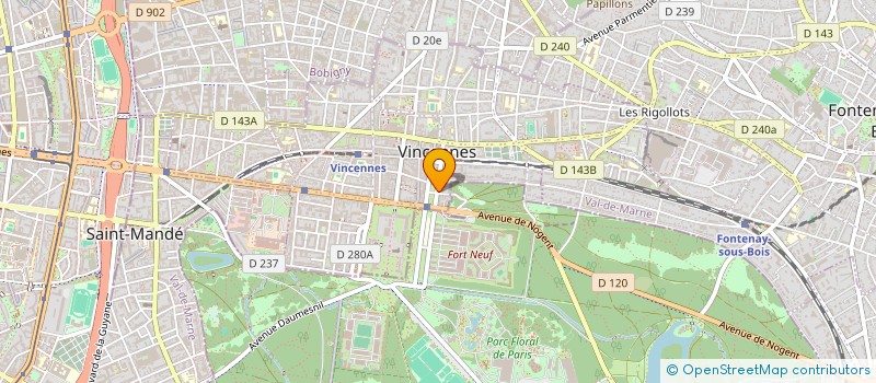 localisation de l'entreprise MONSIEUR JACQUES KEBERS  VINCENNES