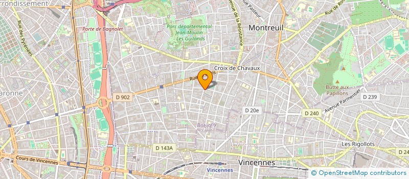 localisation de l'entreprise MONSIEUR JACQUES KHEBBACHE à MONTREUIL