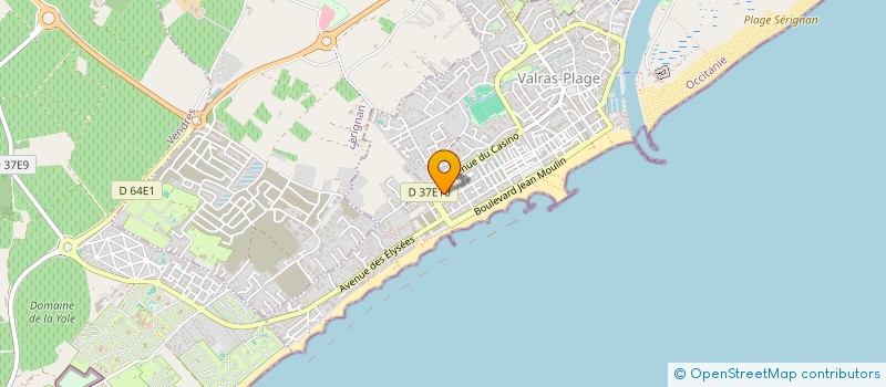 localisation de l'entreprise MONSIEUR JACQUES KIRVOUGLUKAS  VALRAS-PLAGE