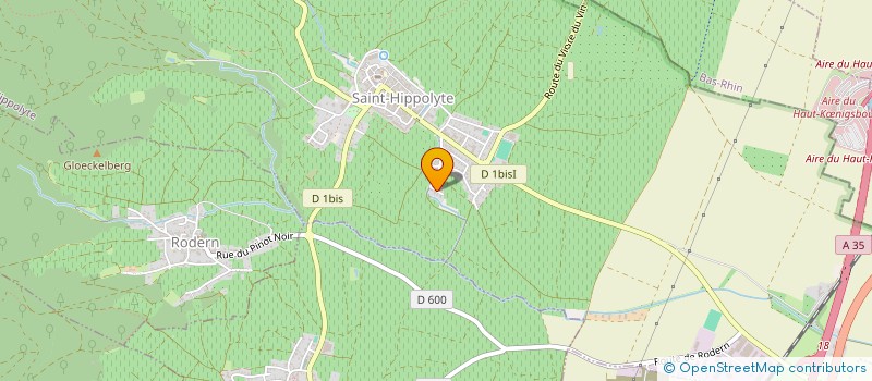 localisation de l'entreprise MONSIEUR JACQUES KOEBERLE  SAINT-HIPPOLYTE