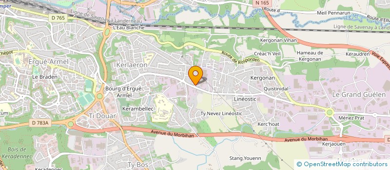 localisation de l'entreprise MONSIEUR JACQUES L HOSTIS  QUIMPER