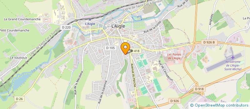 localisation de l'entreprise MONSIEUR JACQUES L'HOTELLERIE à L'AIGLE