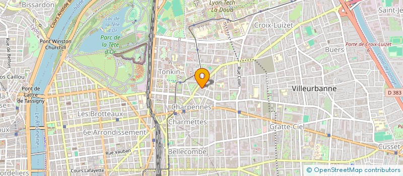 localisation de l'entreprise MONSIEUR JACQUES LA VISTA  VILLEURBANNE