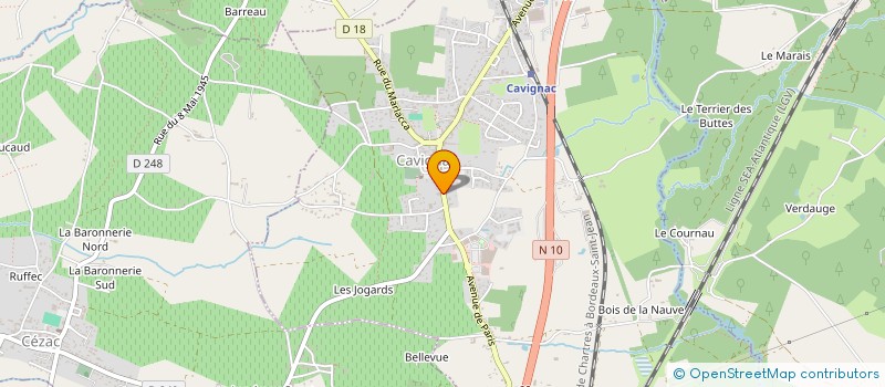 localisation de l'entreprise MONSIEUR JACQUES LABELLE  CAVIGNAC