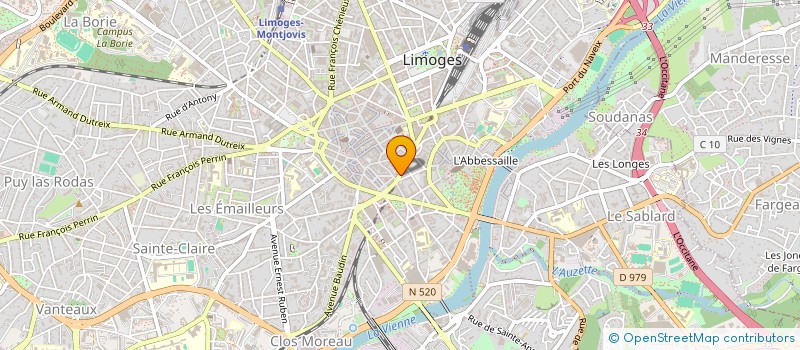localisation de l'entreprise MONSIEUR JACQUES LABIDURIE à LIMOGES