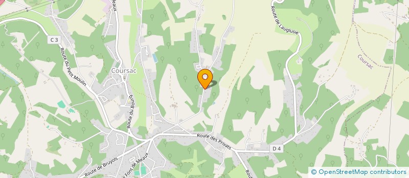 localisation de l'entreprise MONSIEUR JACQUES LACHAPELLE  COURSAC