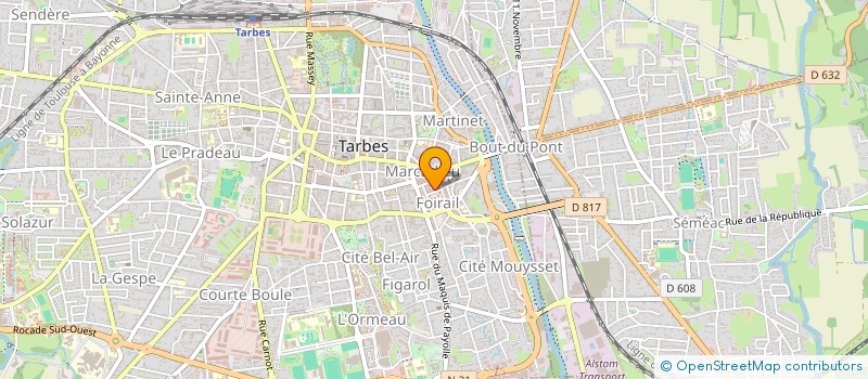 localisation de l'entreprise MONSIEUR JACQUES LACHAUD  TARBES