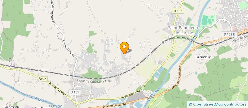 localisation de l'entreprise MONSIEUR JACQUES LACHAUX  SAINT-PANTALEON-DE-LARCHE